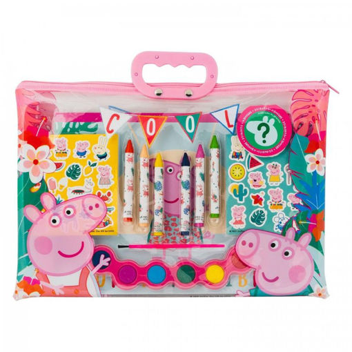 Picture of DRAWING SET TRANSPARENT BAG PEPPA